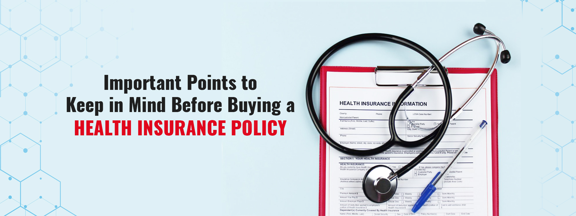 Important Points to Keep in Mind Before Buying a Health Insurance Policy